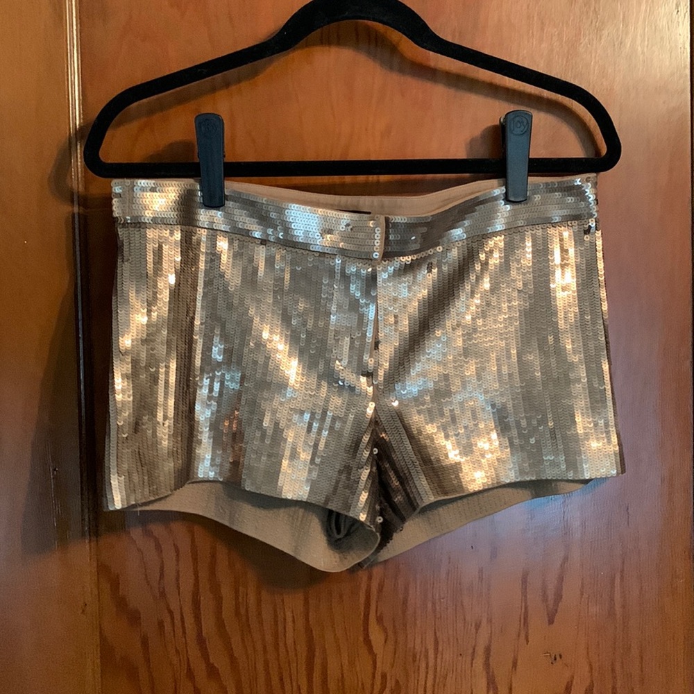 Express Gold Sequin Women's Shorts